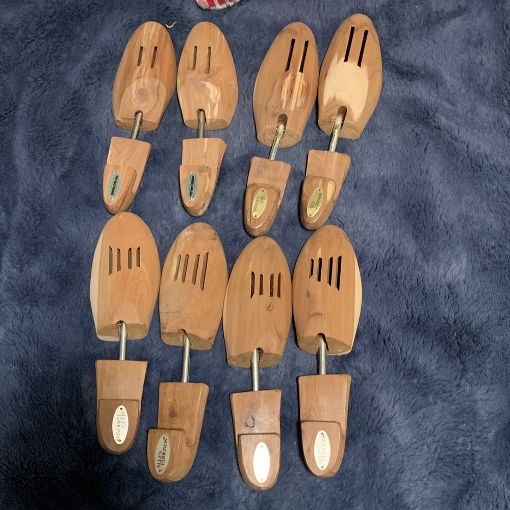 3 Vintage XXL Allen Edmonds Cedar Shoe Trees / Stretchers & 1 XL Norm Thompson